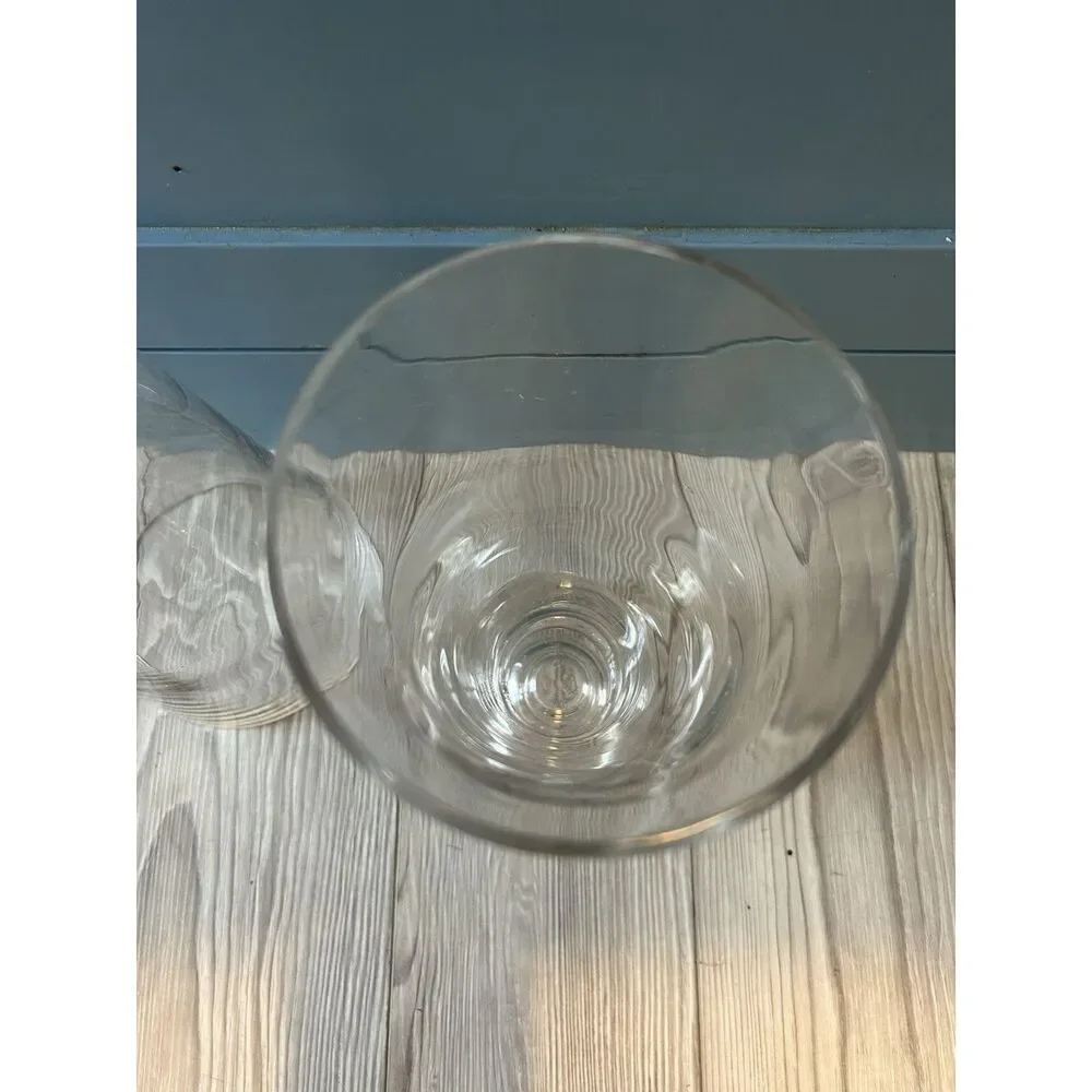 Tall Unbranded 2 Votive /Taper Candle Holders 13 1/5, 10” Clear Glass Preowned